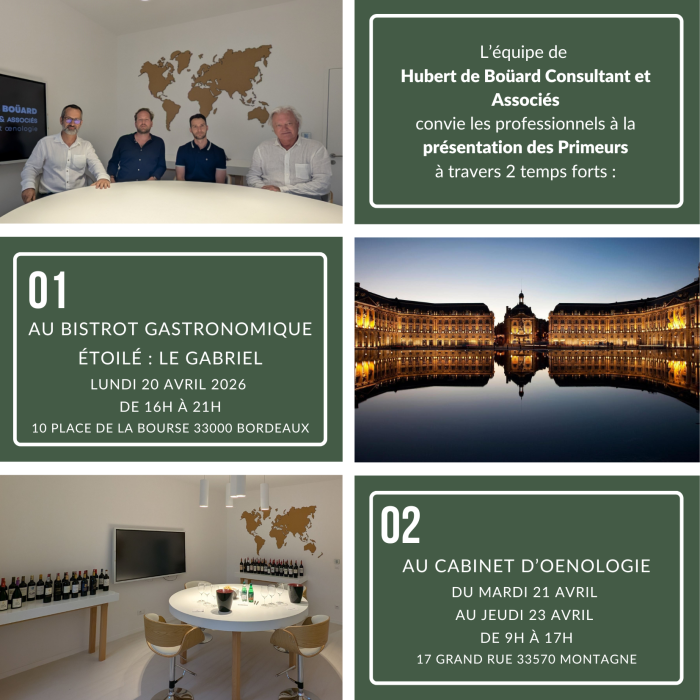 Primeurs Bordeaux Hubert de Boüard Consultant et Associés